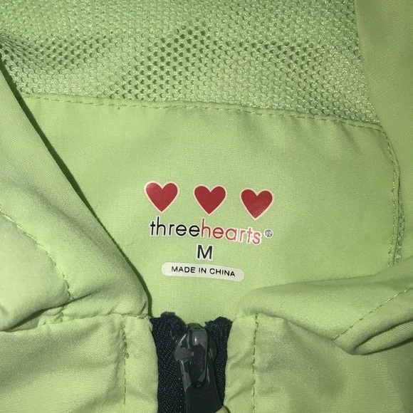 Three Hearts Lime Green Jacket Medium - Picture 2 of 4